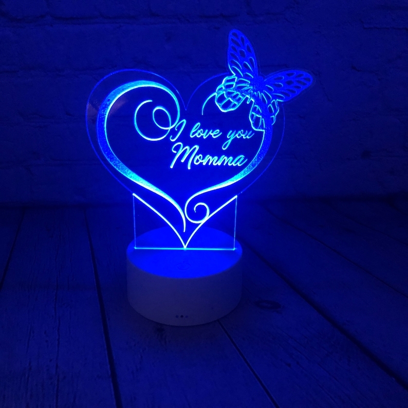 Personalised Butterfly Home Decoration Lamp With Custom Name Night Light Kid's Bedroom Decor Children's LED Light-Jessemade AU