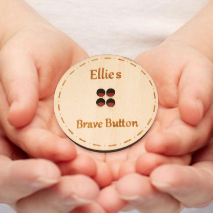 Children Brave Buttons Custom A Name Back to School Gifts for Kids-Jessemade AU