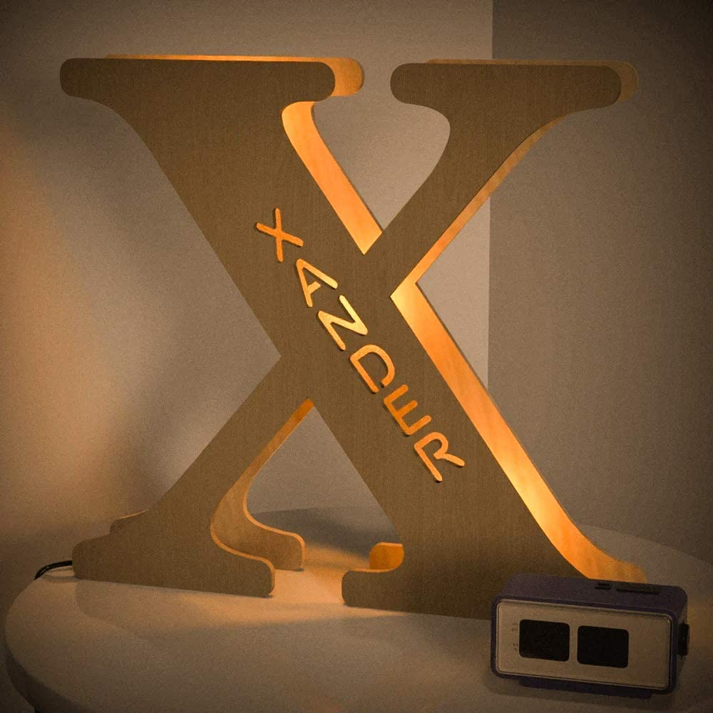 Personalised Name Letter Light S~Z 19/29CM-Jessemade AU