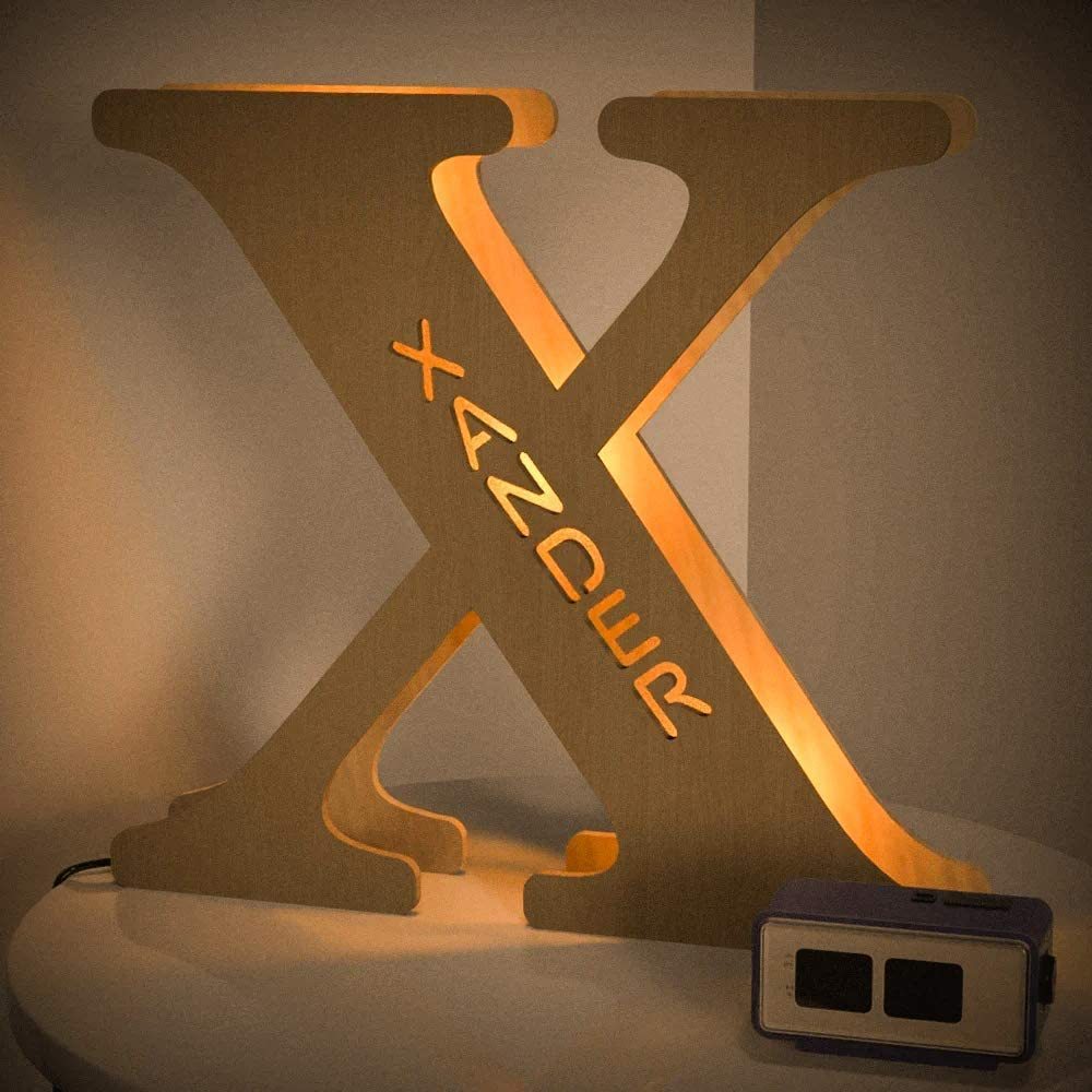 Personalised Name Letter Light S~Z 19/29CM-Jessemade AU