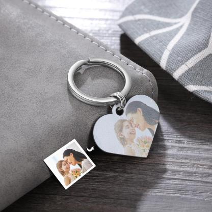 Personalised Keychain Engraved Photo Keychain Gifts For Her-Jessemade AU