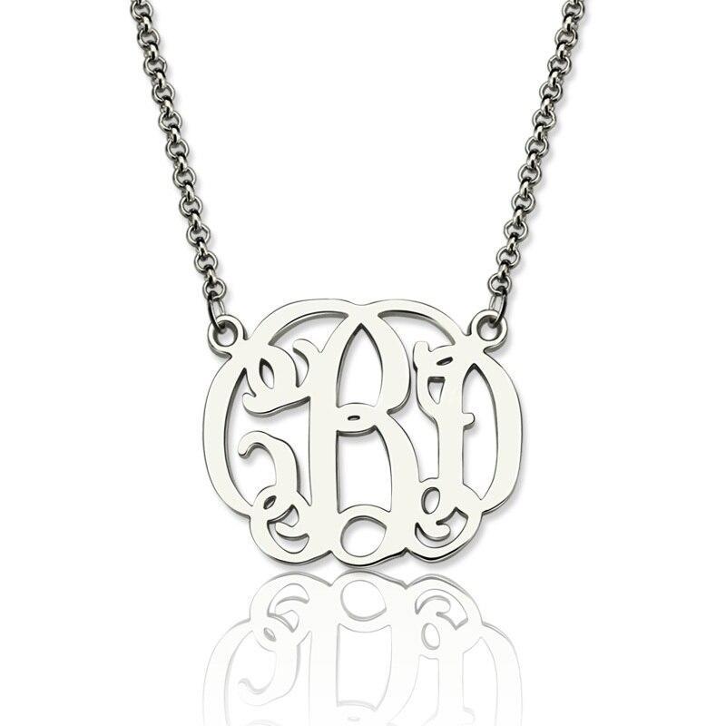 Monogram  Name Necklace for Women Jewelry-Jessemade AU