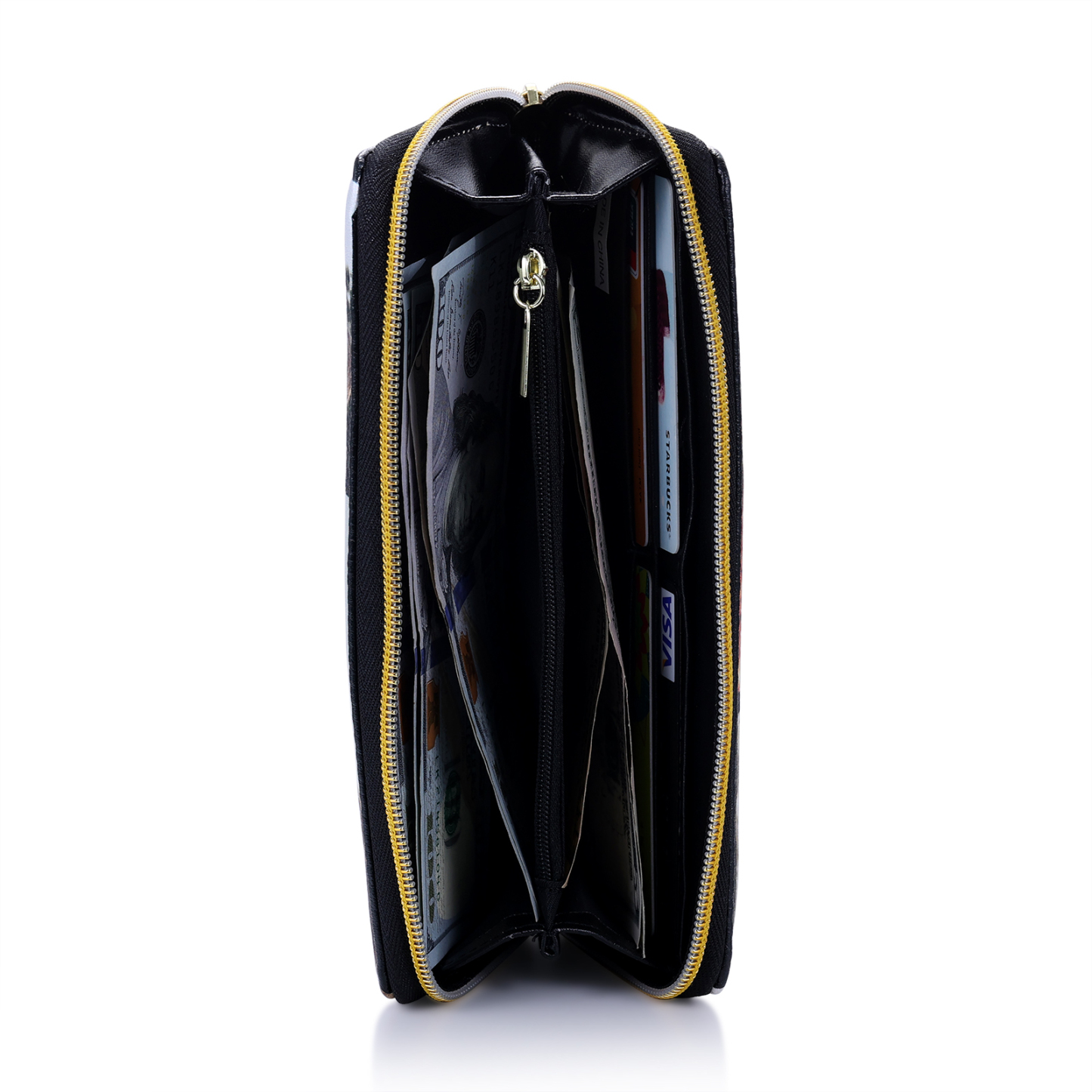 Long Purse Personalised Leather Wallet Engraved 6 Photos Zip Wallet 2023 Gifts For Women Men-Jessemade AU