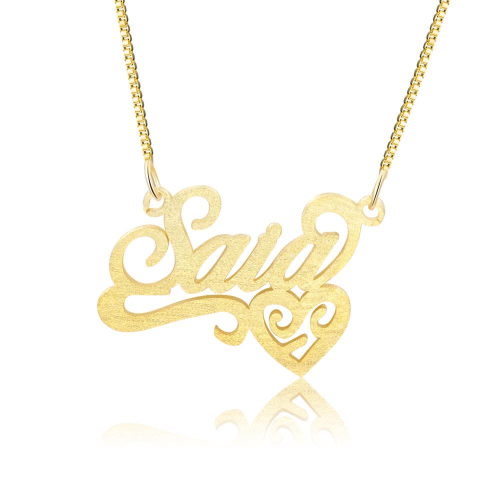 Personalised Necklace Custom 1 Name Necklace Gift For Women-Jessemade AU