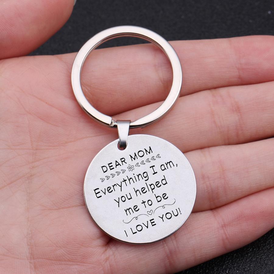 Everything I am, you helped me to be-Personalised Keychain Gifts For Mother-Jessemade AU