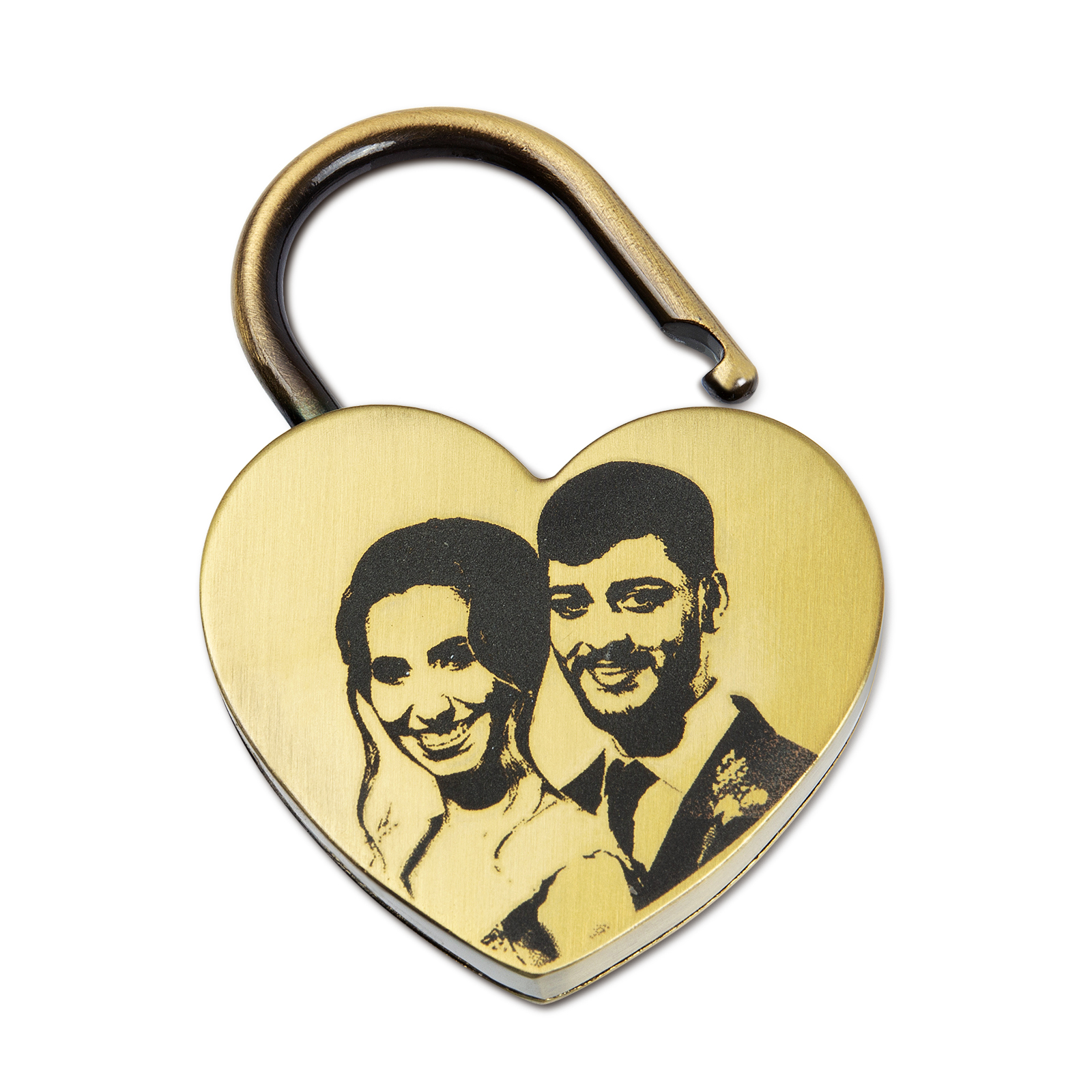 Personalised Heart Love Lock Custom Photo Padlocks Gifts For Couple-Jessemade AU
