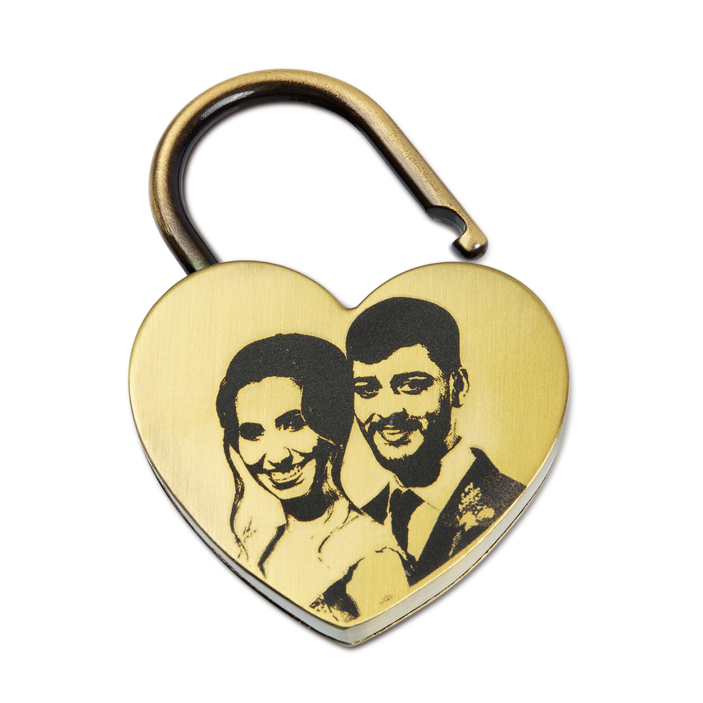 Personalised Heart Love Lock Custom Photo Padlocks Gifts For Couple-Jessemade AU