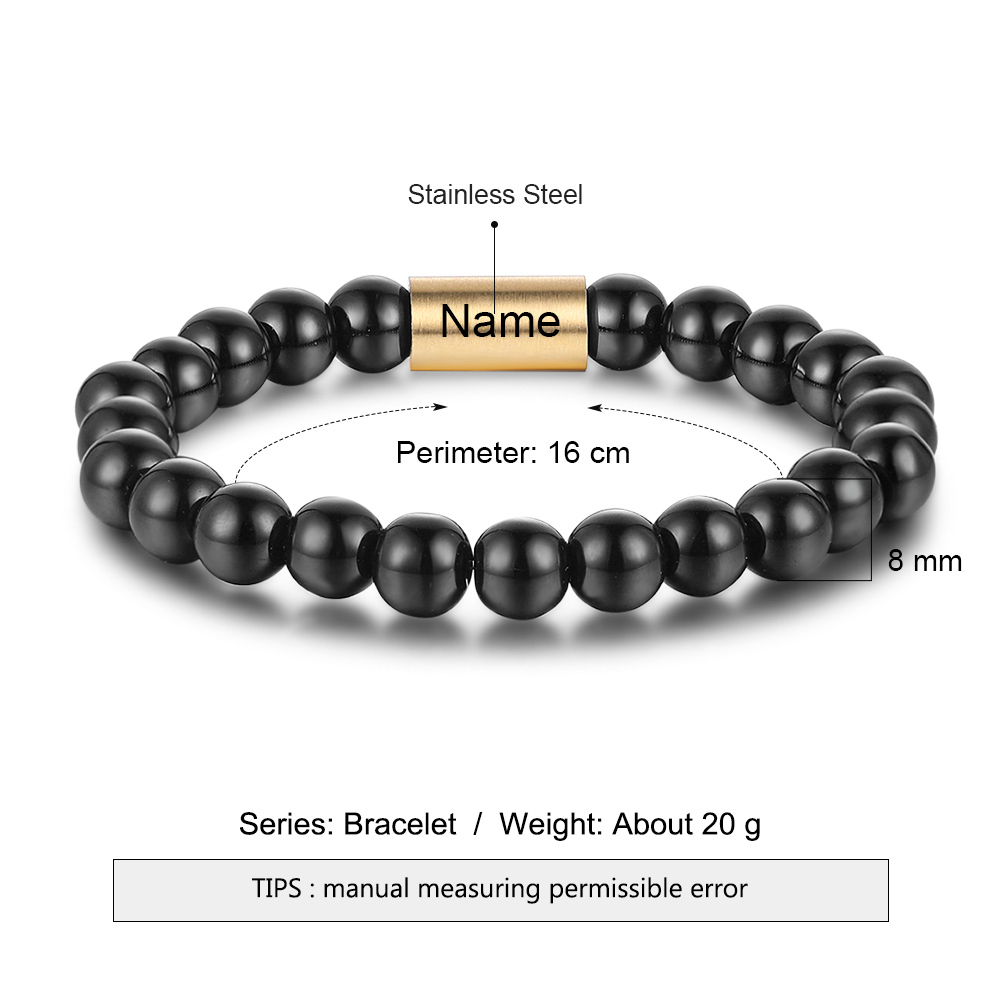Personalised Men's Bracelet For Dad-Jessemade AU