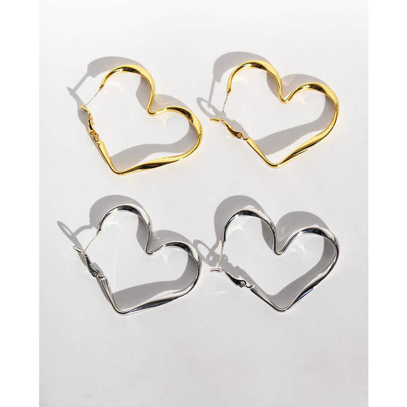 Heart Earrings Circle Earrings Square Earrings Birthday Gifts For Her-Jessemade AU