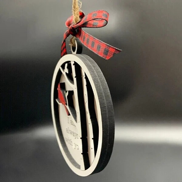 Personalised Cardinals Christmas Ornament "We are always with you" Memorial Ornament Gifts For Family-Jessemade AU