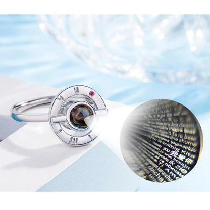 Personalised 100 Languages Projection Necklace Engraved  " I LOVE YOU" Heart Necklace Gifts For Her-Jessemade AU