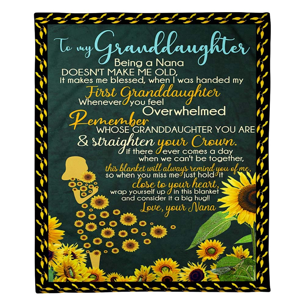 Nana To Granddaughter, Being A Nana Doesn't Make Me Old, Flannel Blanket-Jessemade AU