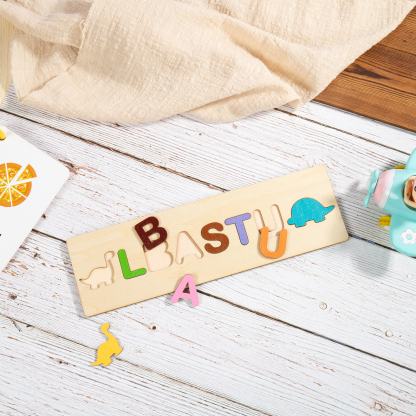 Personalised Kid's Wooden Name Alphabet Puzzle Toy for Toddlers Early Learning Child Toy-Jessemade AU