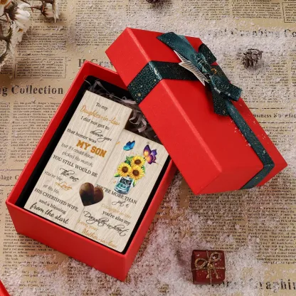 To My Daughter-in-law Wooden Heart Candle Holder "You’re also my daughter-in-heart" Gifts For Daughter-Jessemade AU