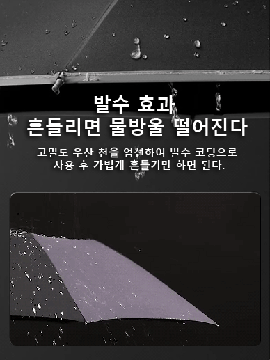 【폭풍우 방지】청우 겸용 접이식 우산