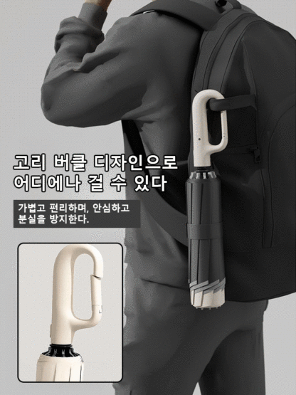 【폭풍우 방지】청우 겸용 접이식 우산
