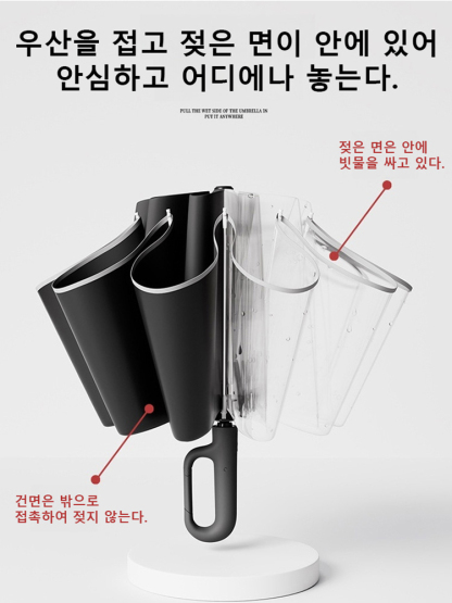 【폭풍우 방지】청우 겸용 접이식 우산