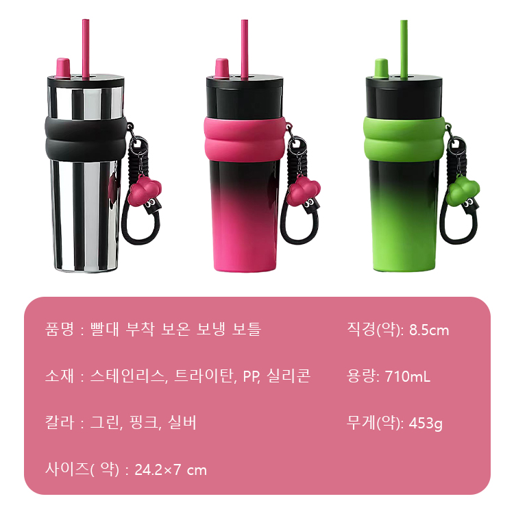 대용량 빨대 텀블러