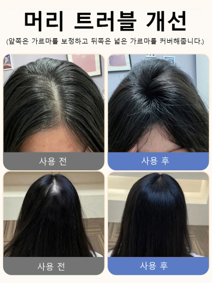 흰머리 커버+머리숱 증가 내추럴 가발