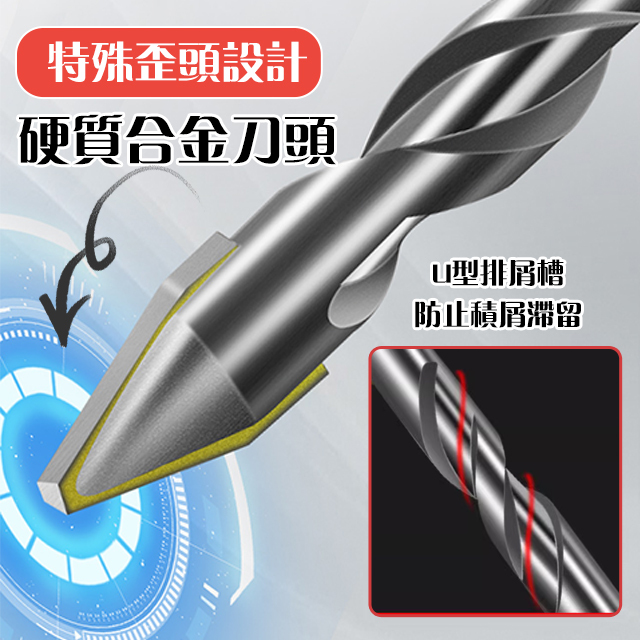 高硬度歪頭偏心鑽