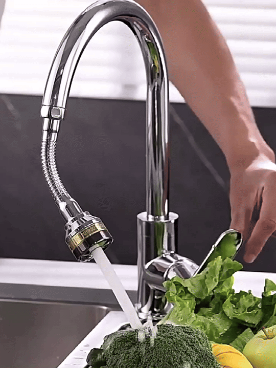 金邊三檔延伸花灑起泡器