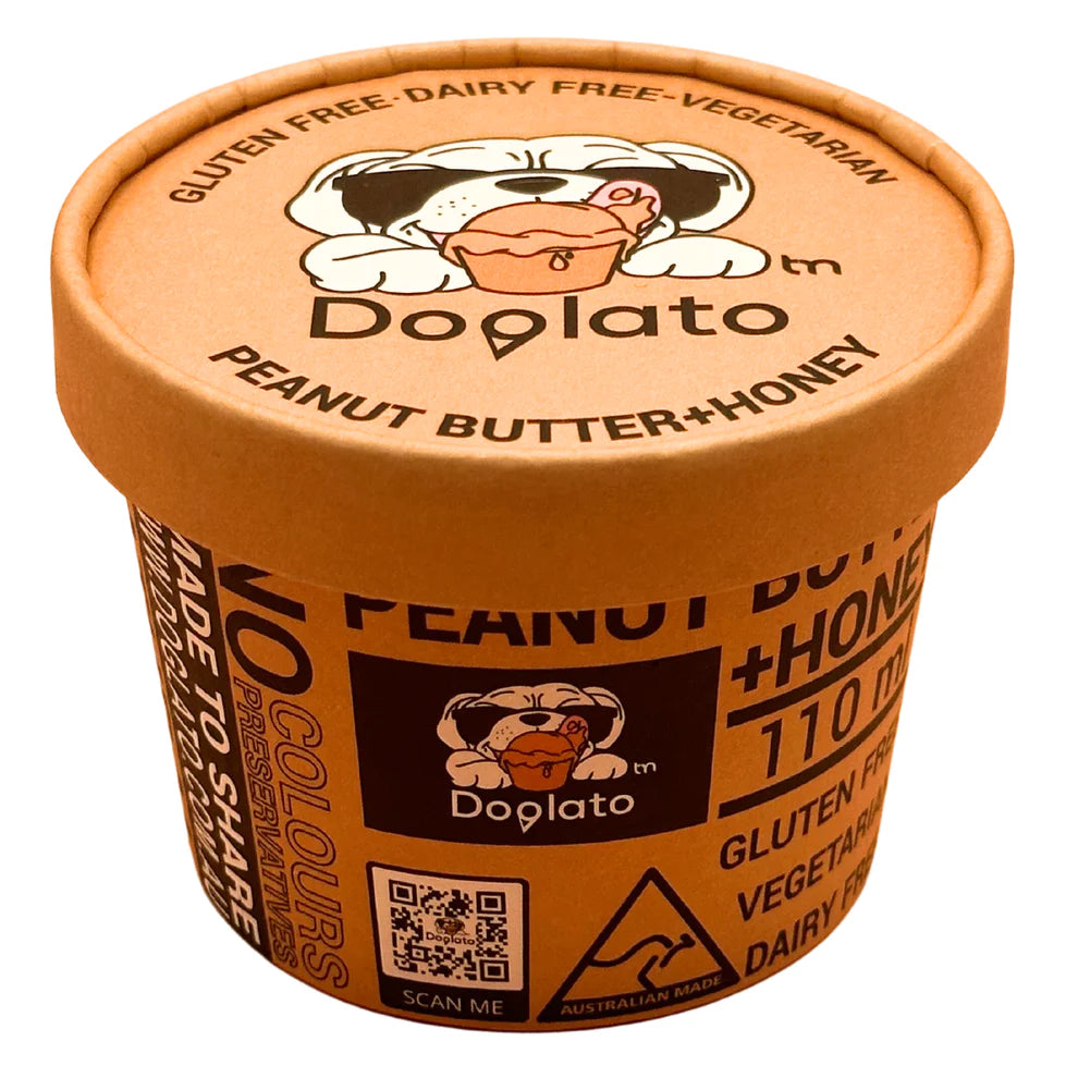Doglato Ice Cream 100ml Frozen Peanutbutter&Honey-Peti