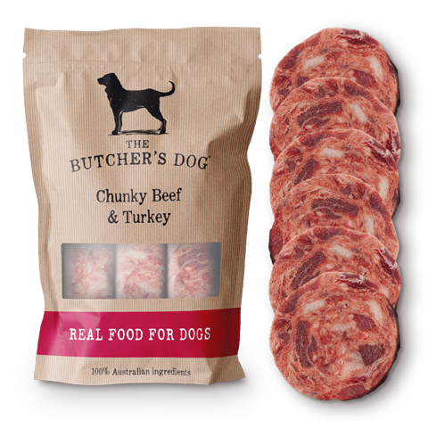 The Butcher's Dog Chunky Beef and Turkey-Peti