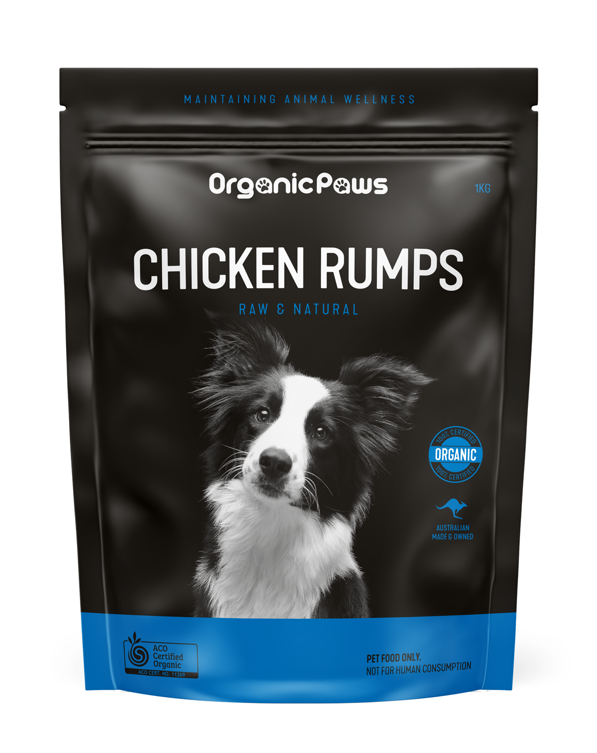 OrganicPaws Chicken Rumps 1kg-Peti