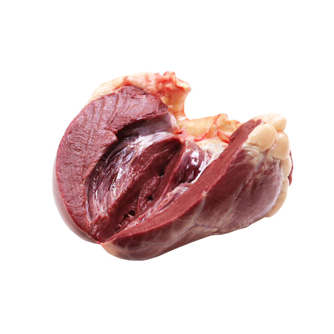 Beef Heart Whole Human Grade Frozen 1kg-Peti