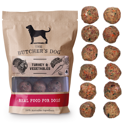 The Butcher's Dog Turkey & Vegetable Balls-Peti