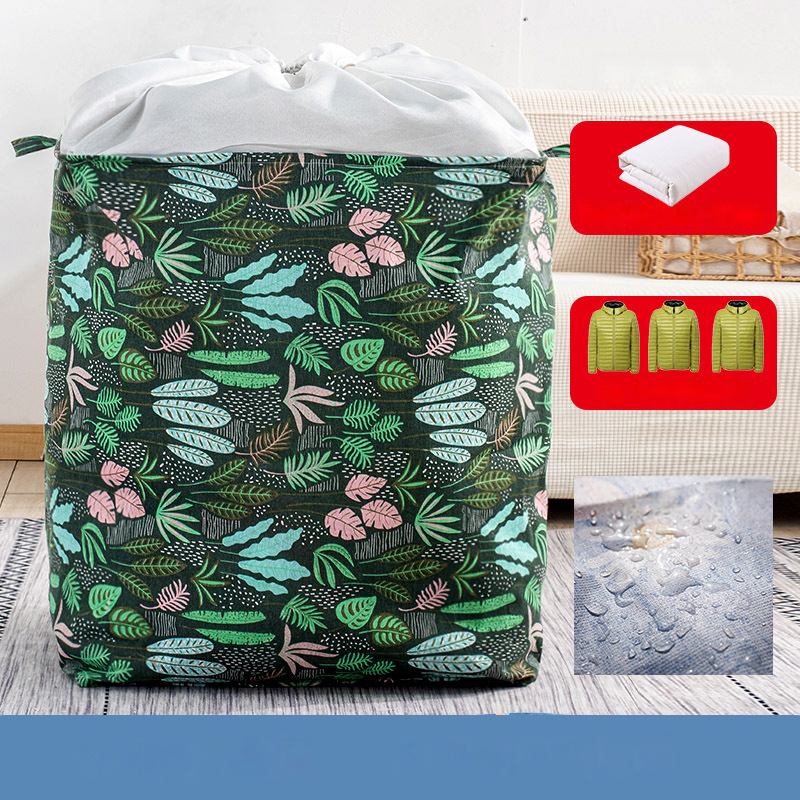 棉麻加厚束口收納袋