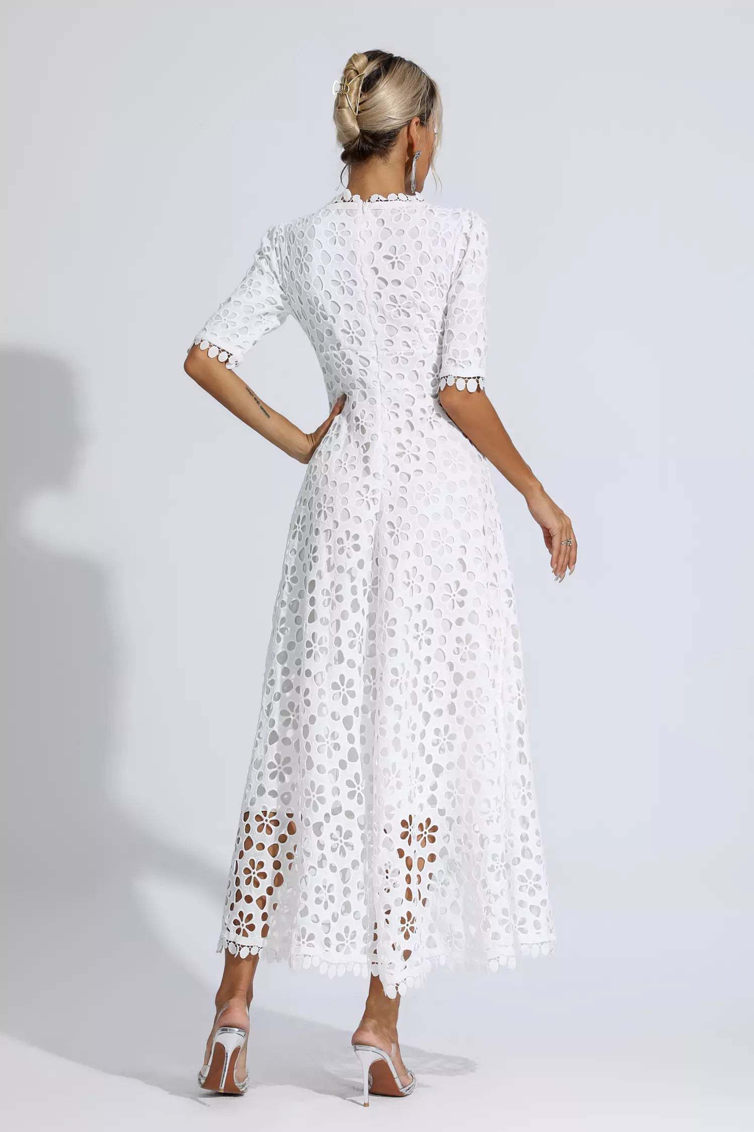 Fanny White Cutout Maxi Dress
