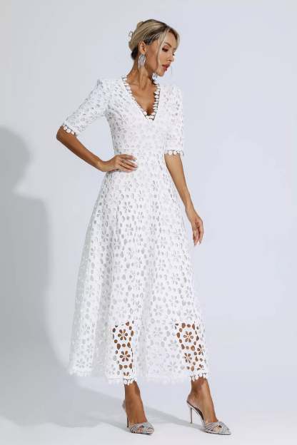 Fanny White Cutout Maxi Dress