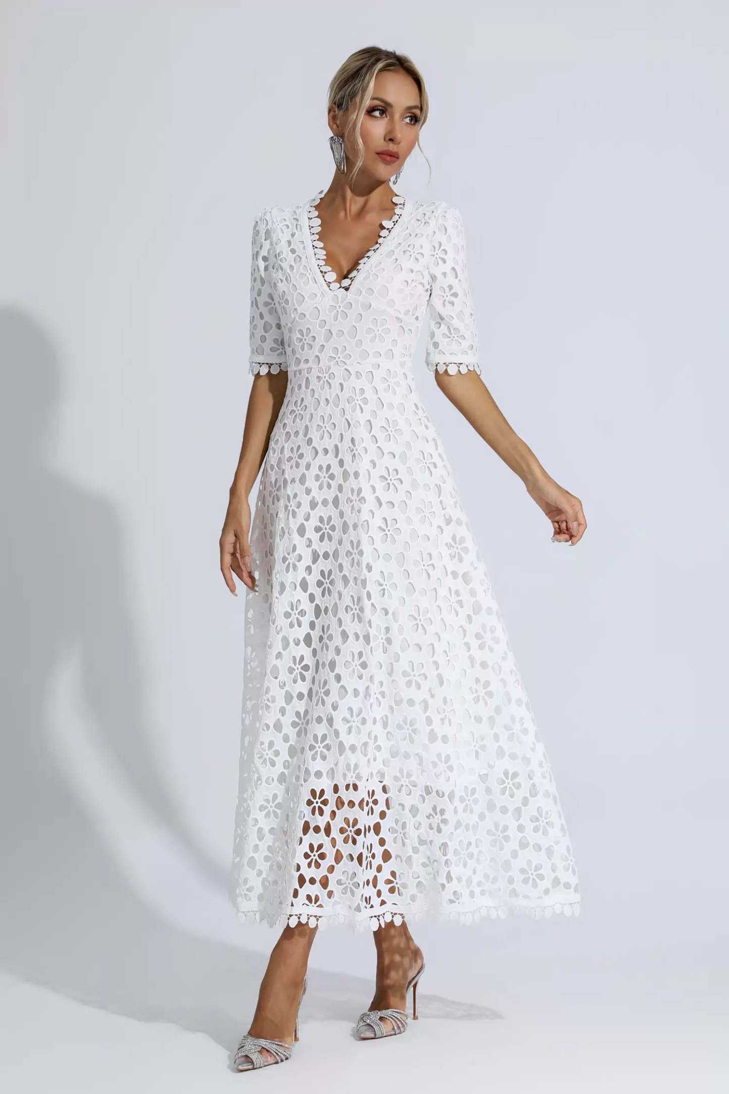 Fanny White Cutout Maxi Dress
