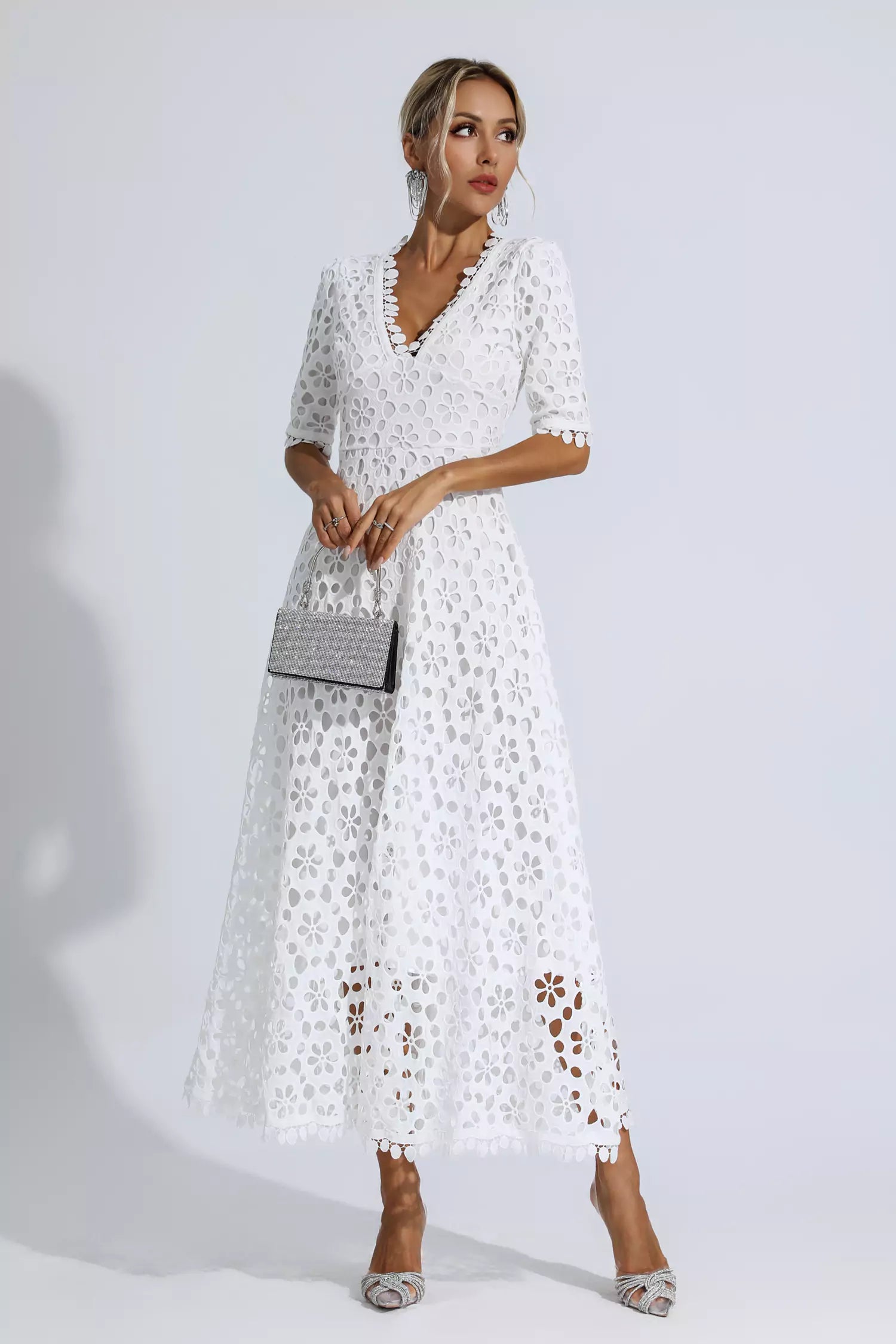 Fanny White Cutout Maxi Dress