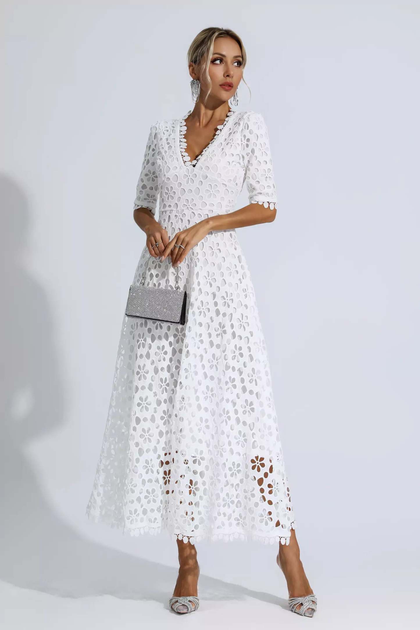 Fanny White Cutout Maxi Dress