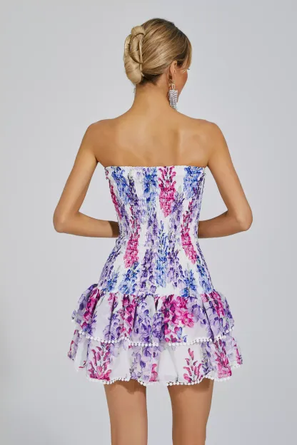 Bert Floral Ruffle Mini Dress