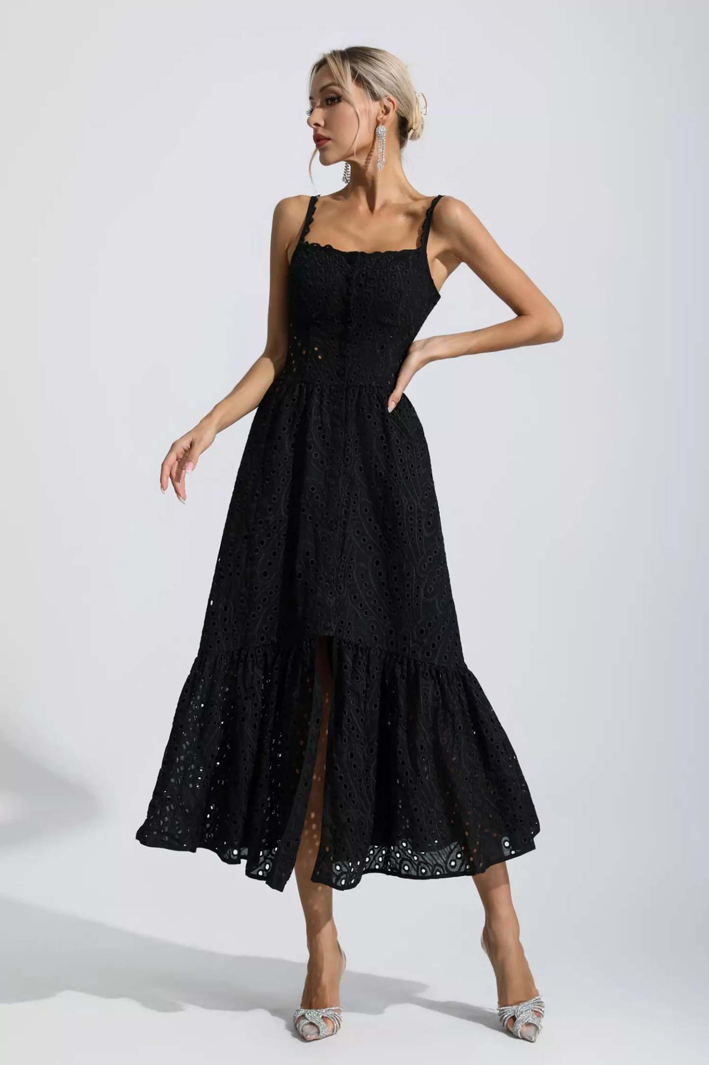 Reade Black Printed Maxi Dress