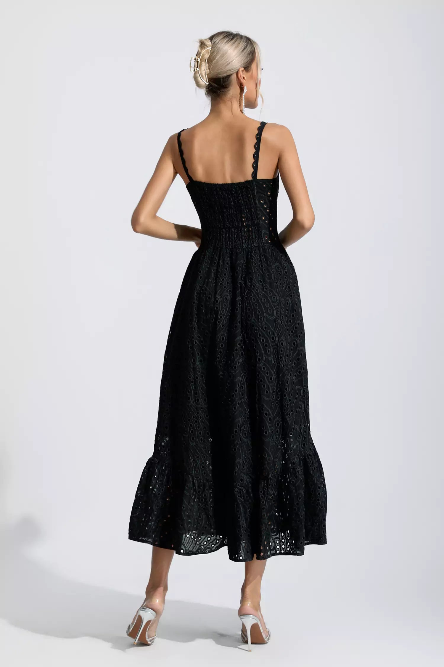 Reade Black Printed Maxi Dress