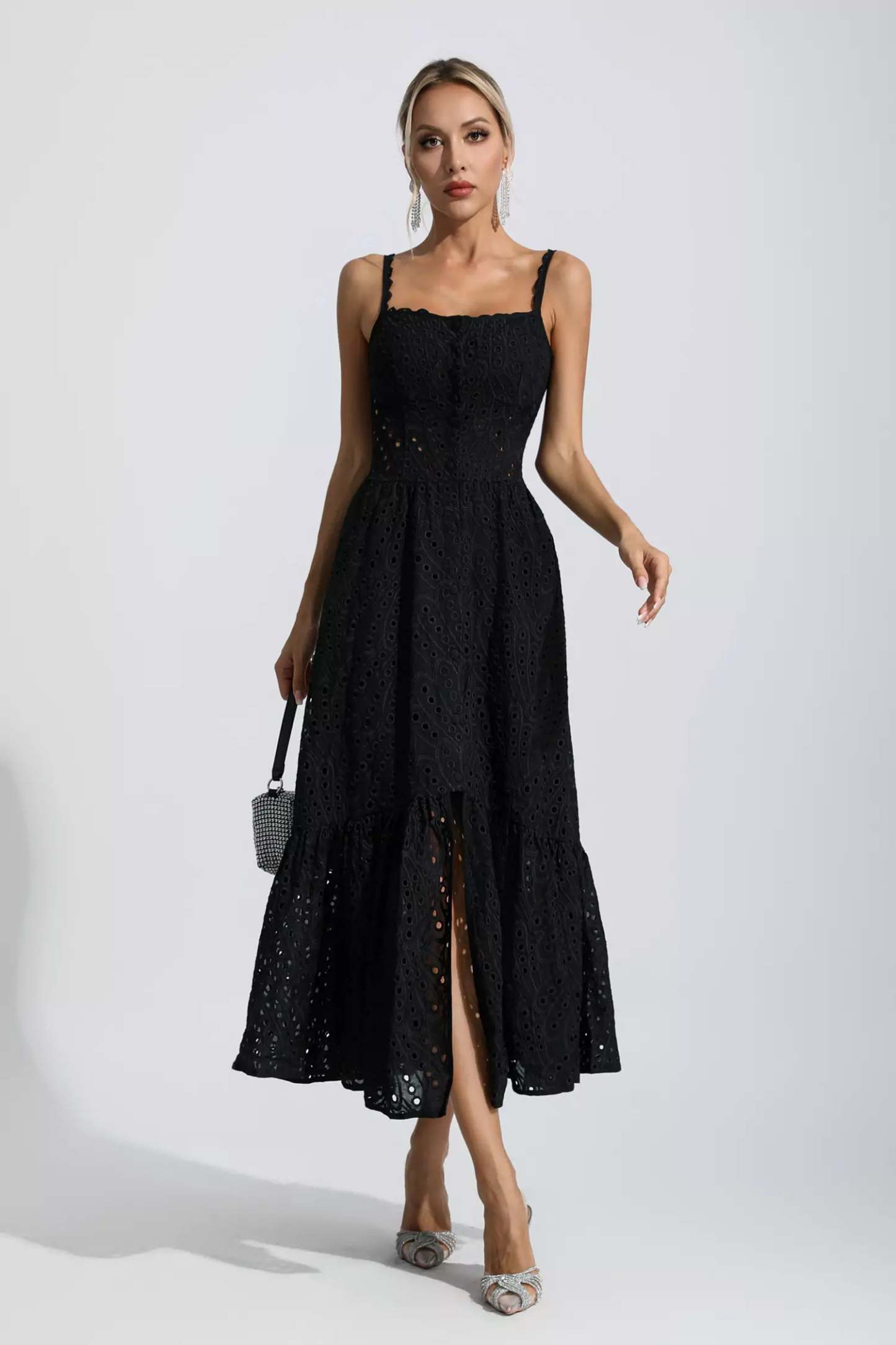 Reade Black Printed Maxi Dress