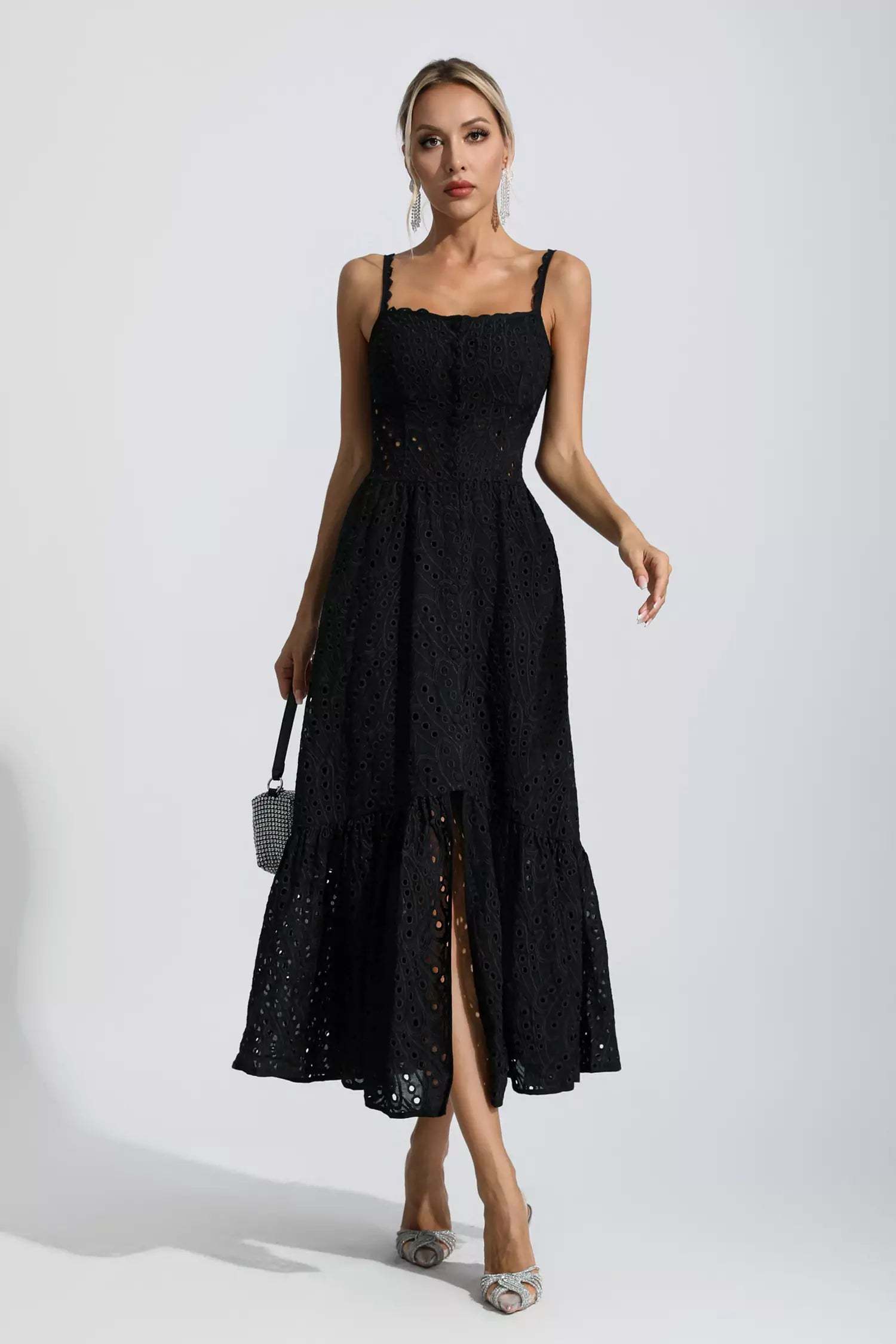Reade Black Printed Maxi Dress