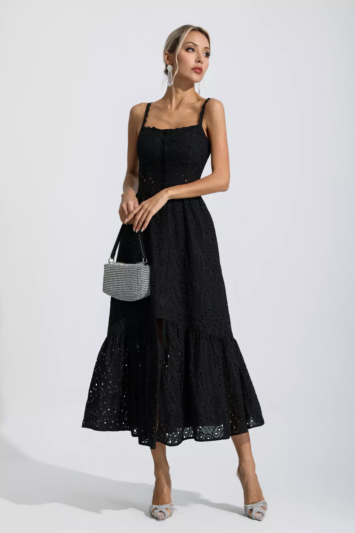 Reade Black Printed Maxi Dress