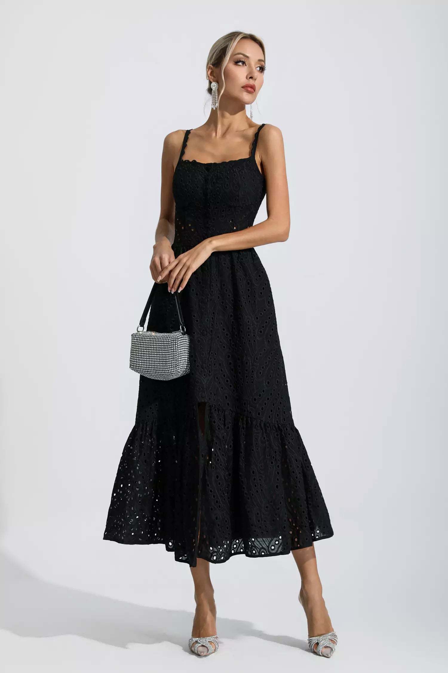 Reade Black Printed Maxi Dress
