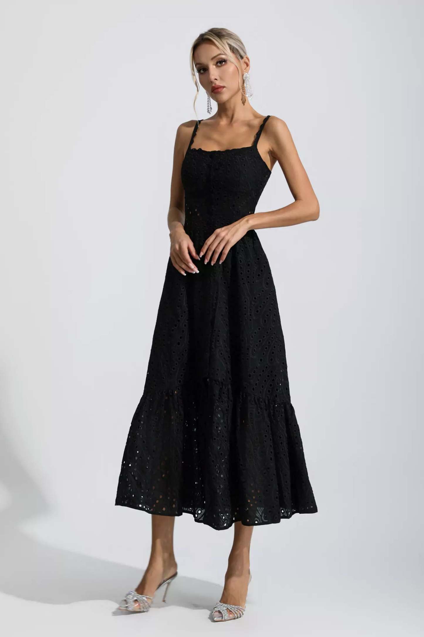 Reade Black Printed Maxi Dress