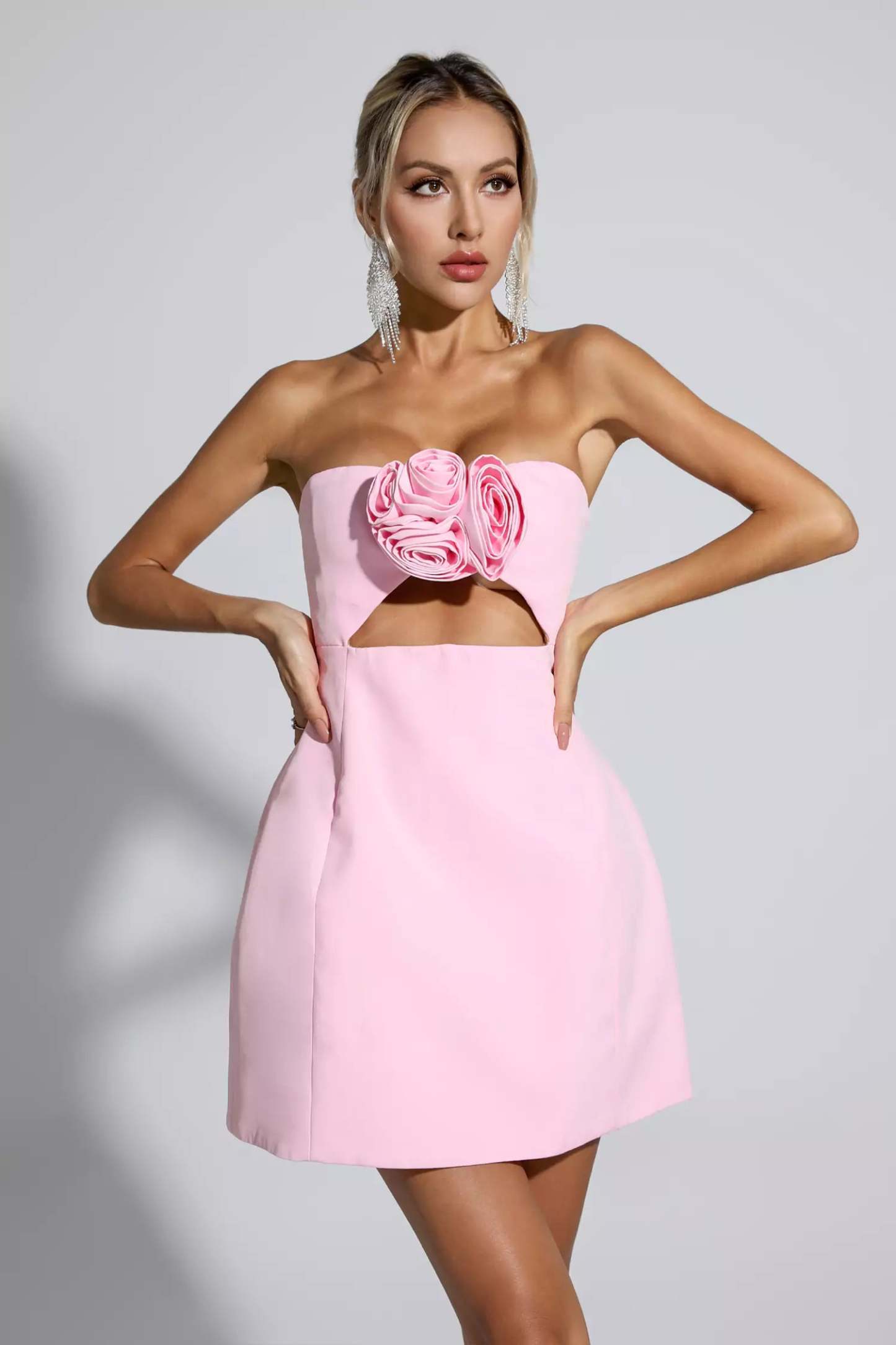 Johnny Pink Floral Mini Dress