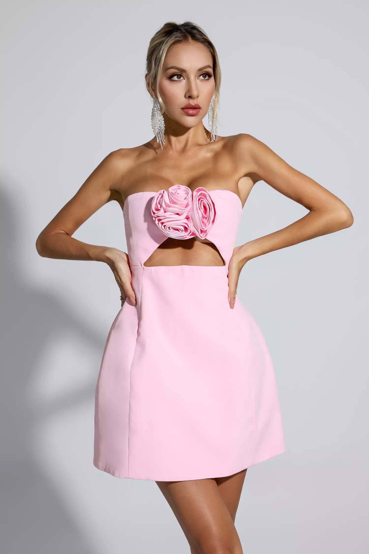 Johnny Pink Floral Mini Dress