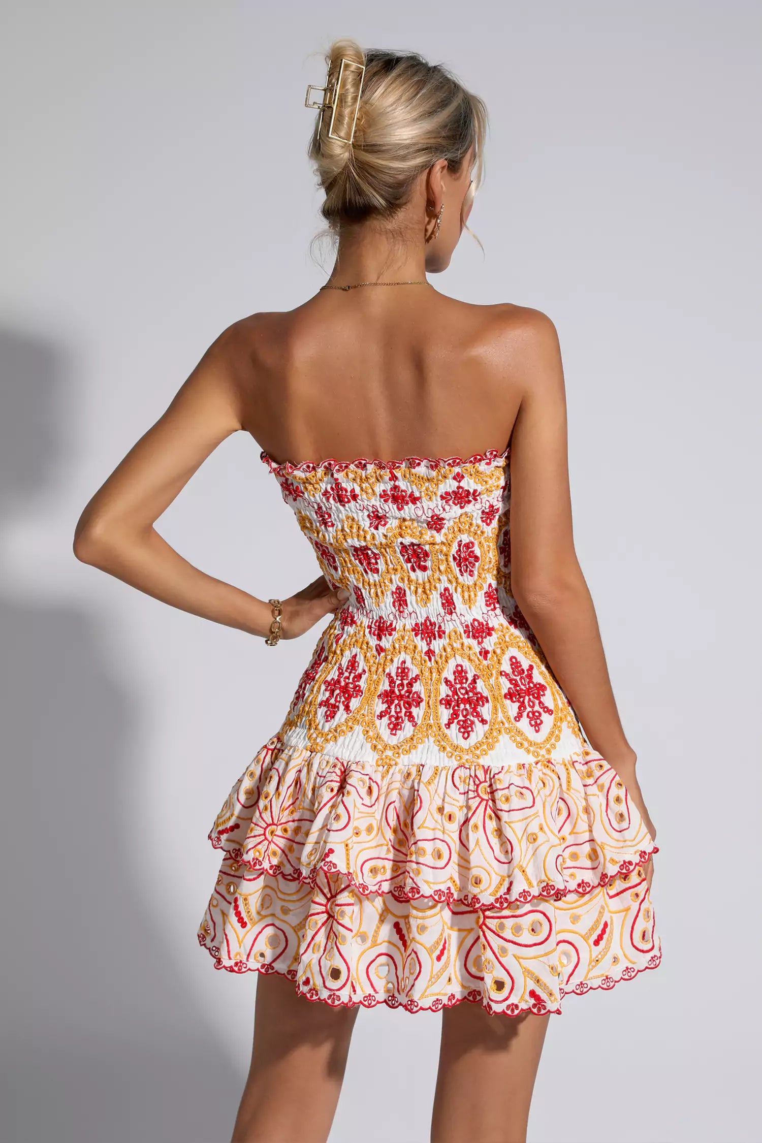 Milo Red Ruffle Mini Dress