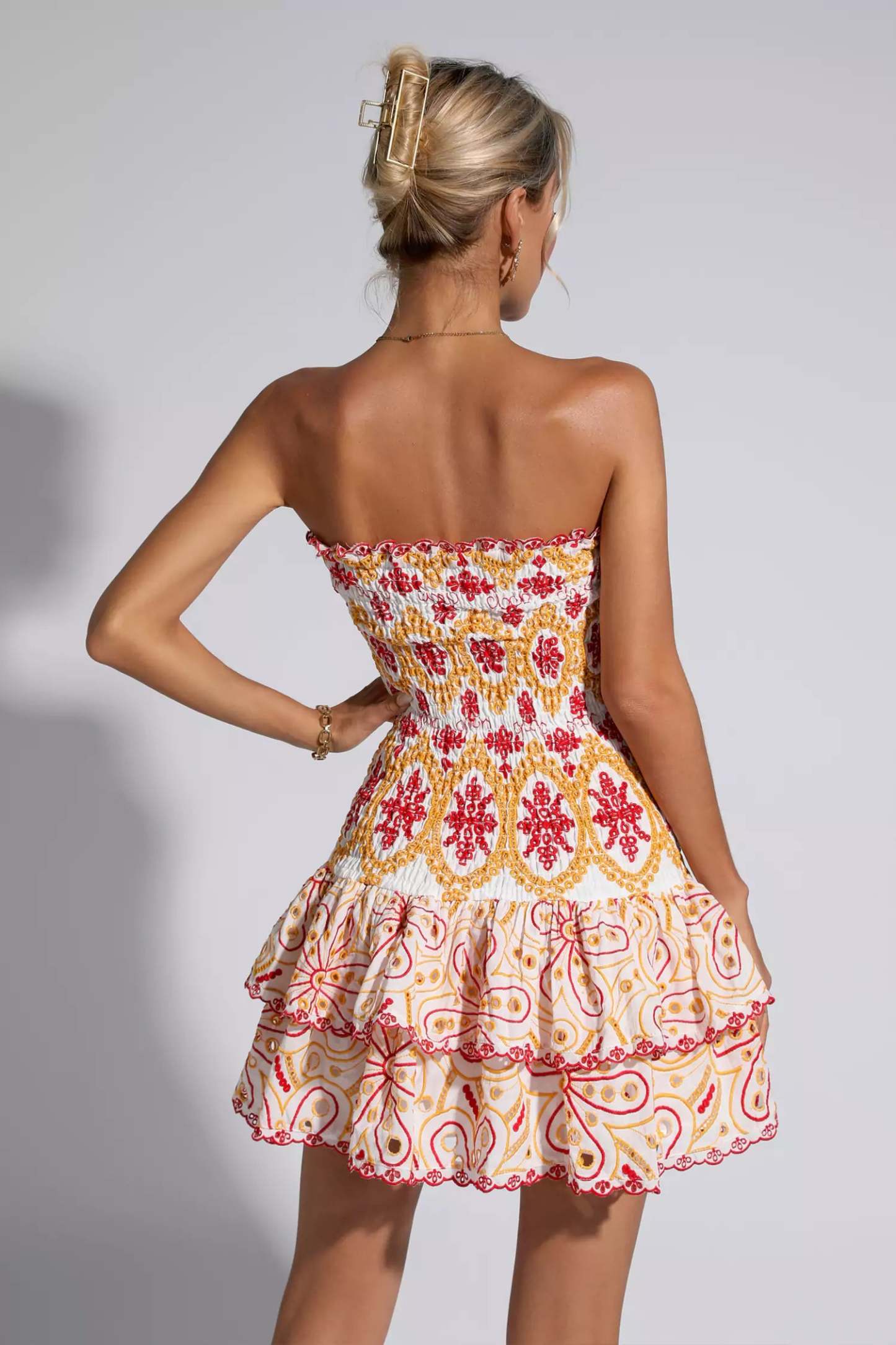 Milo Red Ruffle Mini Dress
