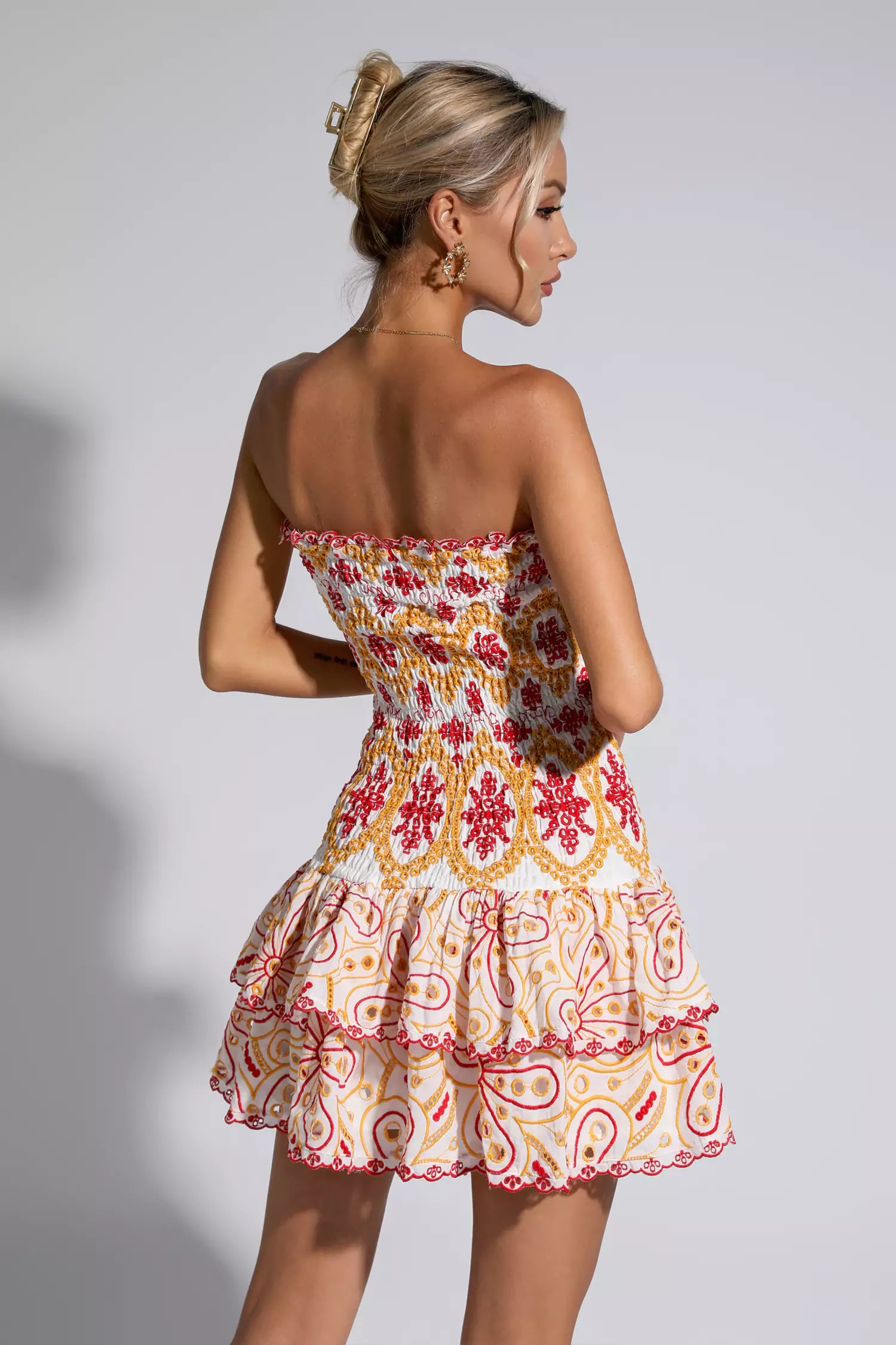 Milo Red Ruffle Mini Dress