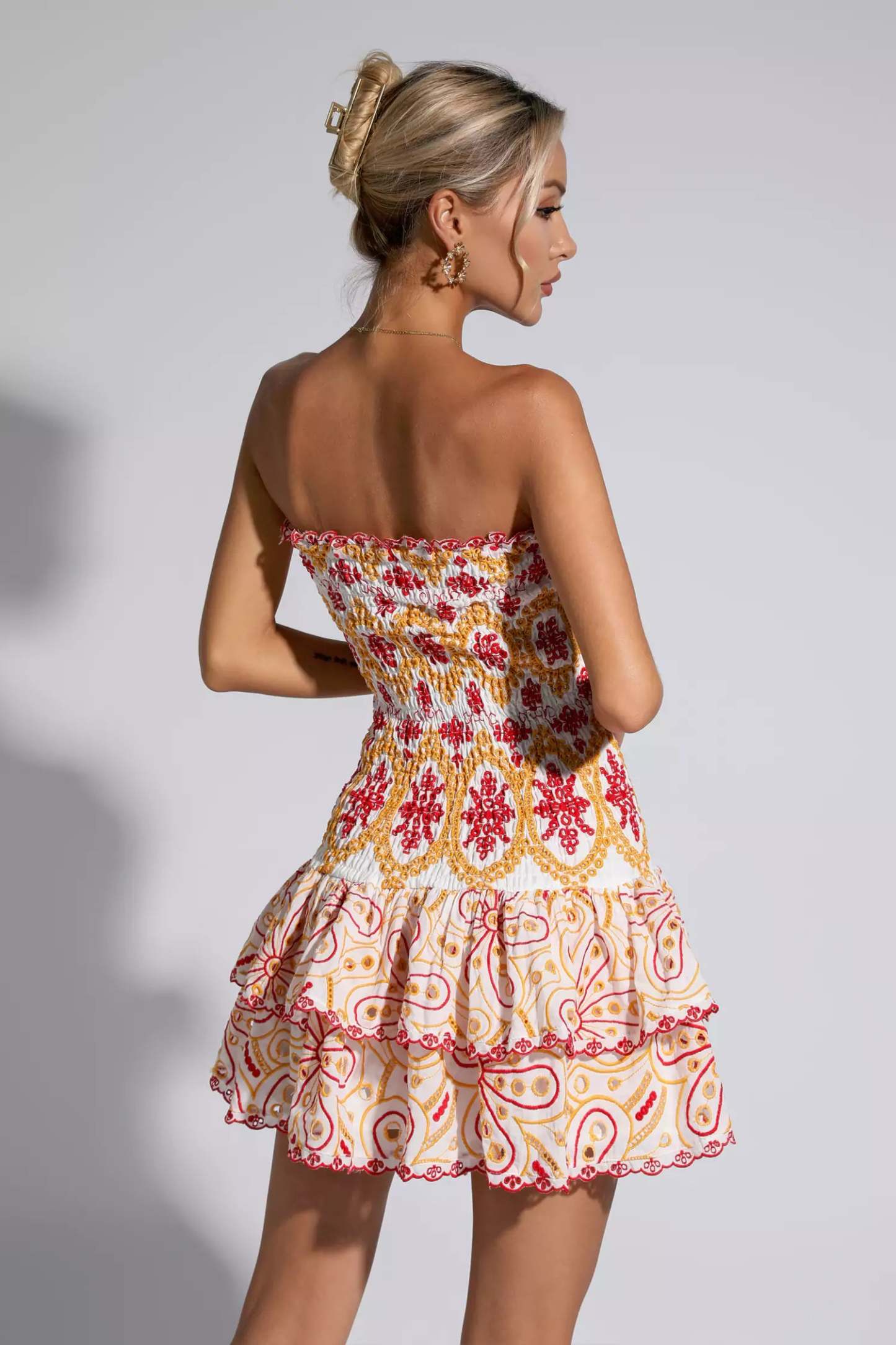 Milo Red Ruffle Mini Dress